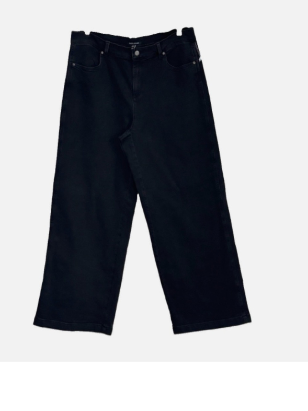 Eileen Fisher Woman Organic Cotton Blend Wide Leg Jeans Size: M